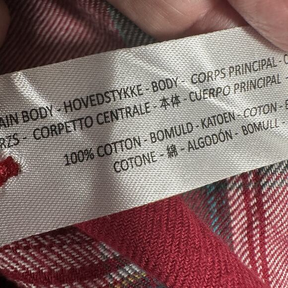 Ariat Retro Fit Mens L Western Pearl Snap‎ Button Up Plaid Red Western Classic - Picture 7 of 8